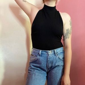 Strappy Black Bodysuit